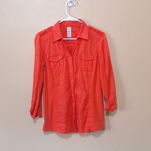 Olsen Long Sleeve Linen Shirt